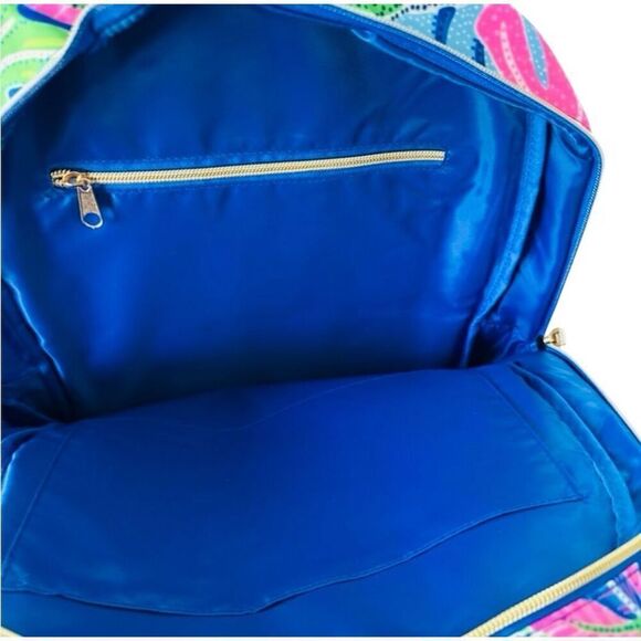 NWT Lilly Pulitzer Backpack Blue Grotto Beleaf - Picture 6 of 8
